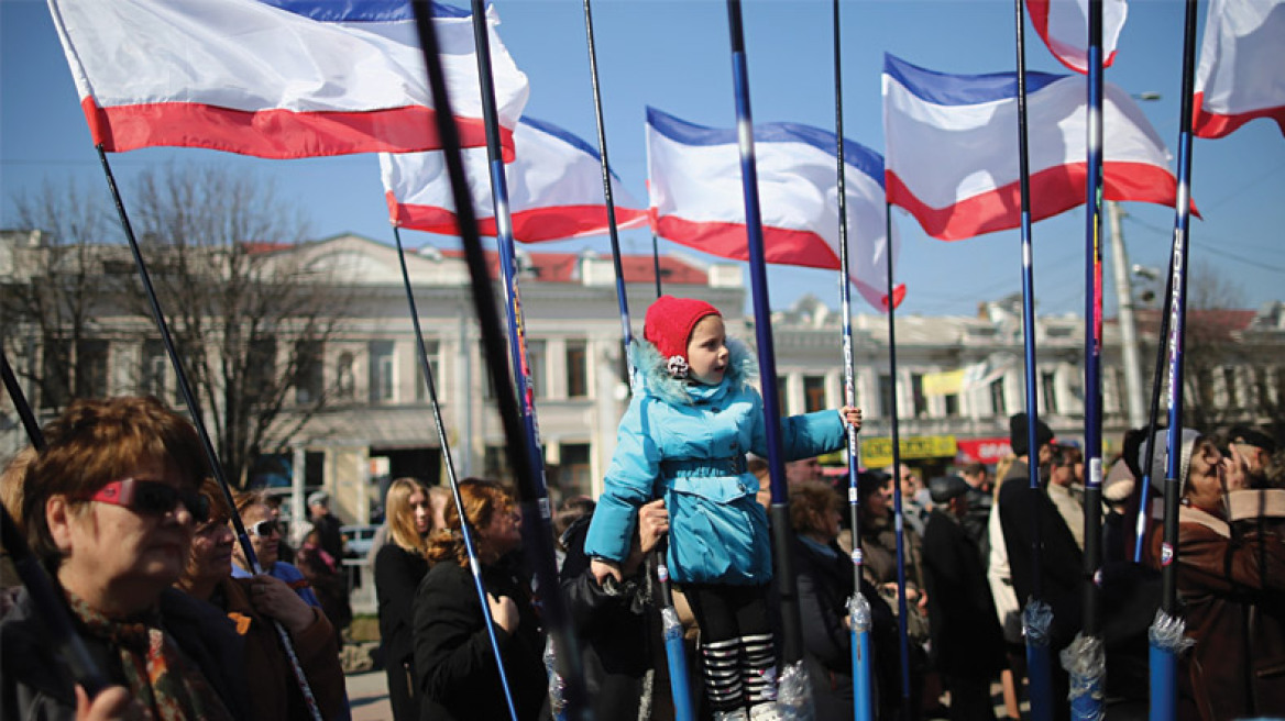 Κριμαία: To 95,5% των ψηφοφόρων υπέρ της ένωσης με τη Ρωσία