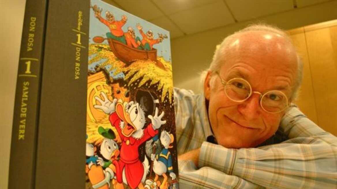  Illustrator Don Rosa, famous for his stories about Scrooge McDuck is in Athens
