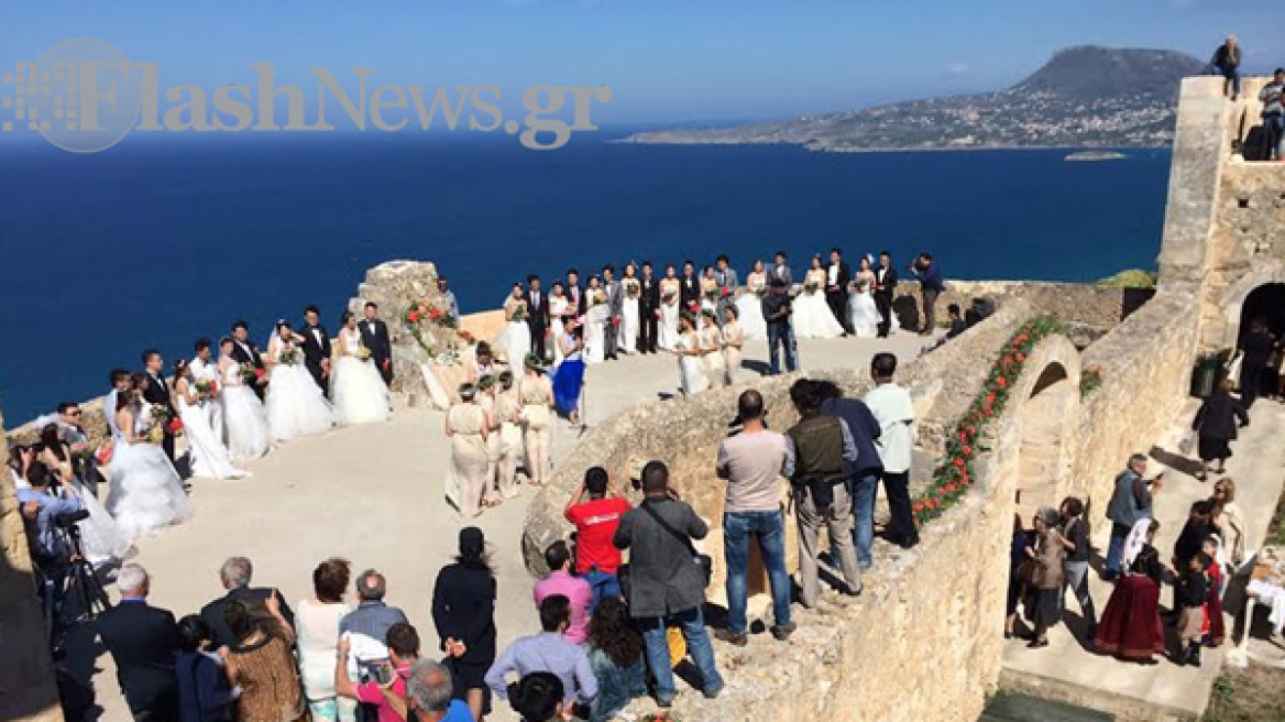 «Σήμερα γάμος γίνεται» για 16 ζευγάρια Κινέζων στα Χανιά
