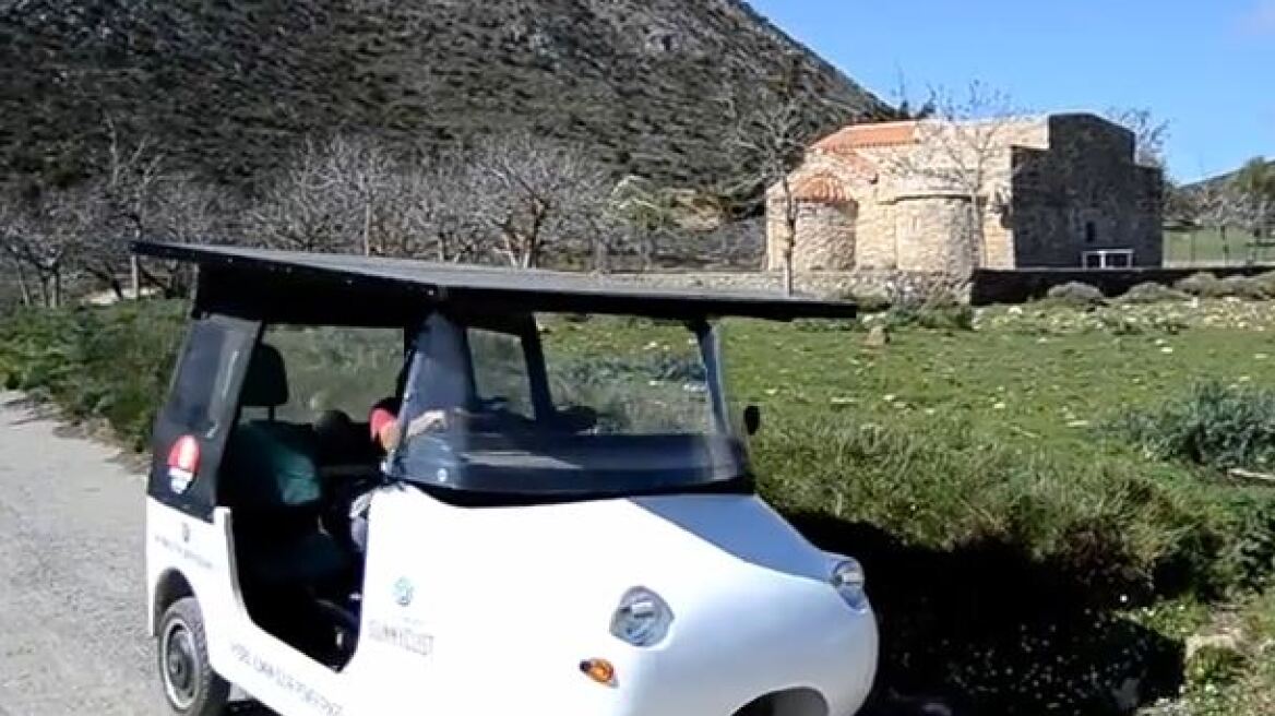 Βίντεο: Ηλιακό αυτοκίνητο κόβει... βόλτες στην Κρήτη!
