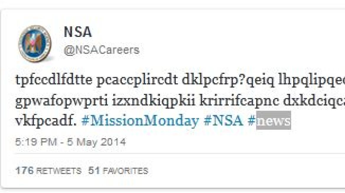 NSA: «Σπάστε» αυτόν τον κώδικα και γίνετε πράκτορες!