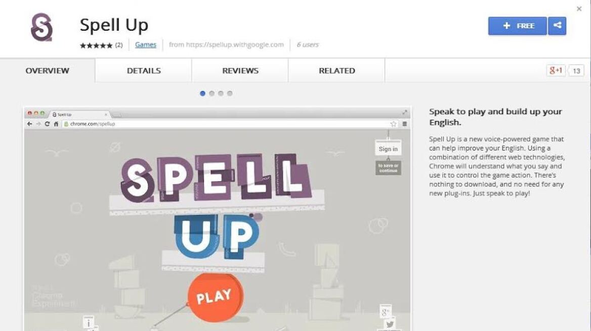 Google: Νέα εφαρμογή για εκμάθηση αγγλικών παίζοντας στο PC!