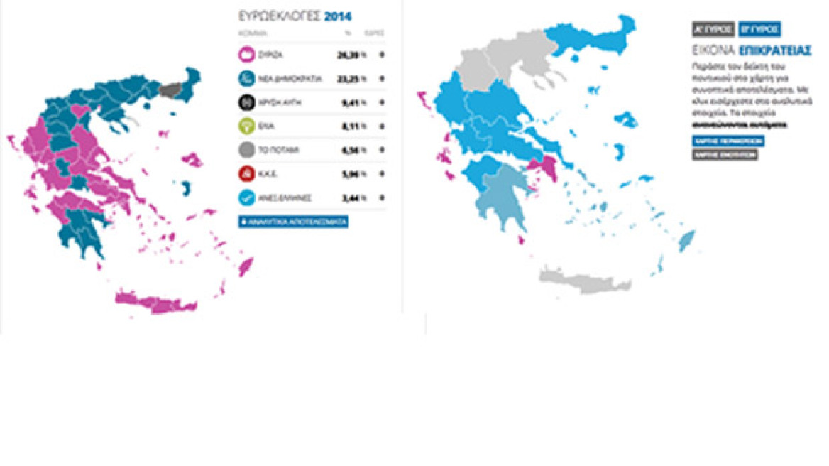 Ευρωπρωτιά ΣΥΡΙΖΑ σε γαλαζοπράσινο αυτοδιοικητικό χάρτη