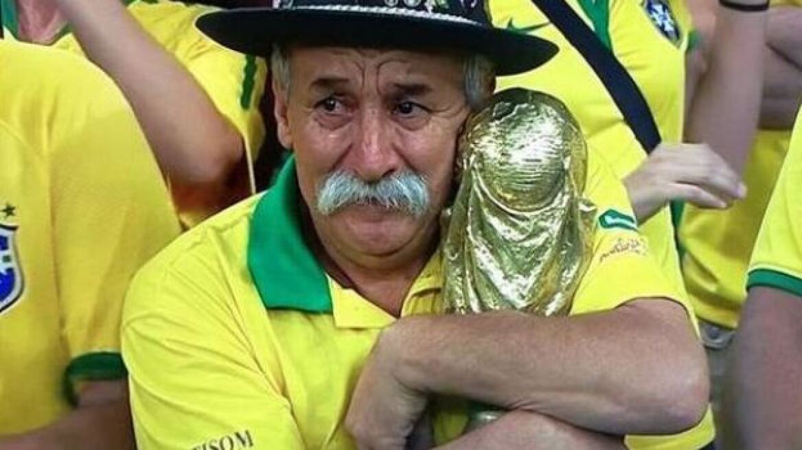 Ο πιο λυπημένος - αλλά… κύριος - οπαδός της Βραζιλίας