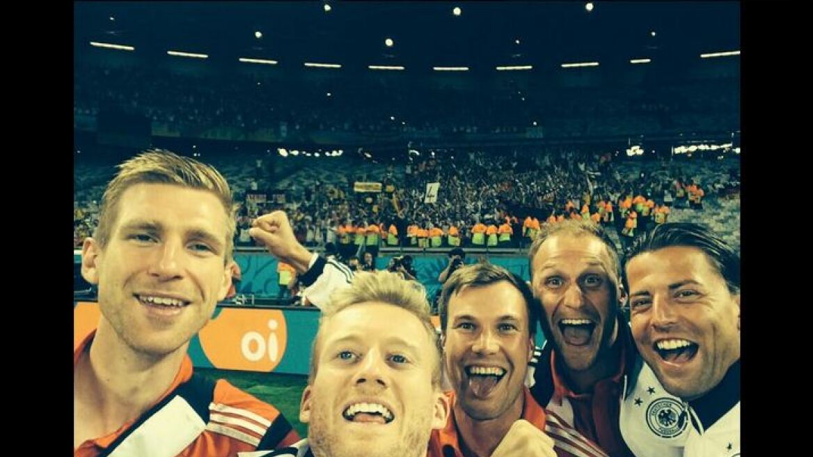 Οι πανηγυρικές selfie των Γερμανών μετά το 7-1 επί της Βραζιλίας