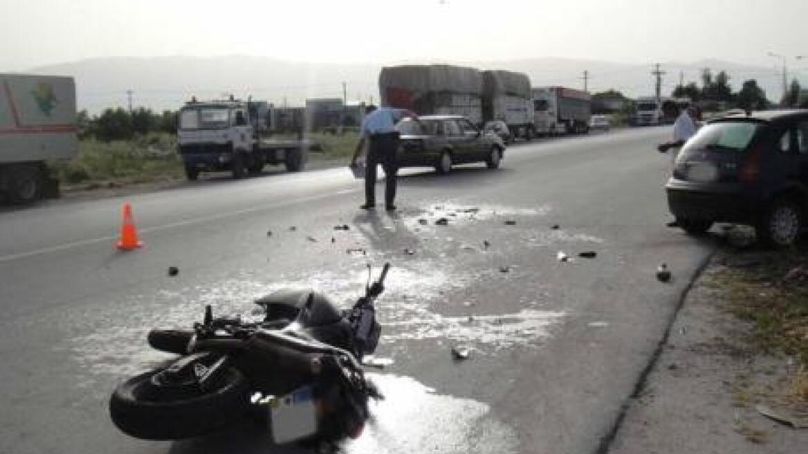 Πύργος: Τραυματίστηκε μοτοσικλετιστής σε τροχαίο