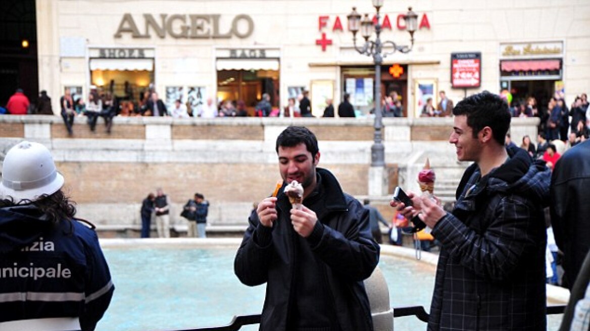 Ρώμη: 33 ευρώ για τρία παγωτά πλήρωσαν Αμερικανοί τουρίστες στην «Αιώνια Πόλη»!