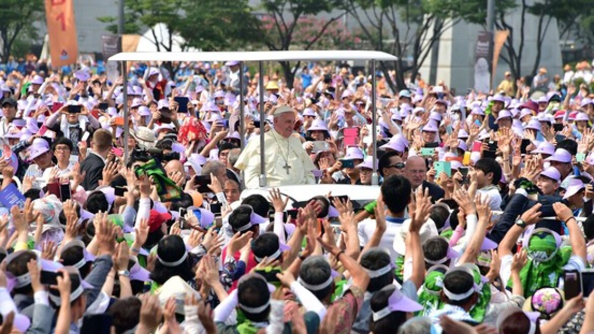 Ο Πάπας έκανε όσιους 124 Νοτιοκορεάτες μάρτυρες