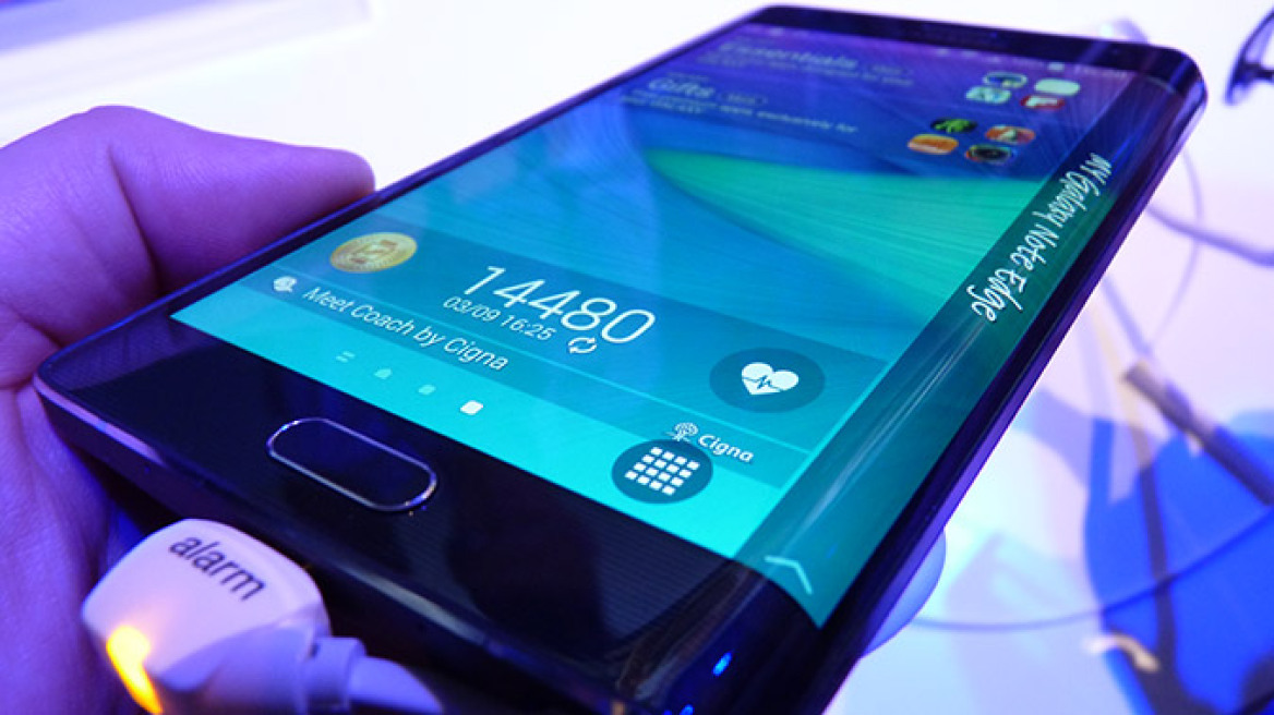 Η κυρτή άκρη της οθόνης του Galaxy Note Edge αλλάζει την εικόνα των smartphones