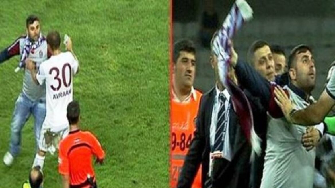 Βίντεο: Ο Αβραάμ Παπαδόπουλος έσωσε διαιτητή από οπαδό-εισβολέα!