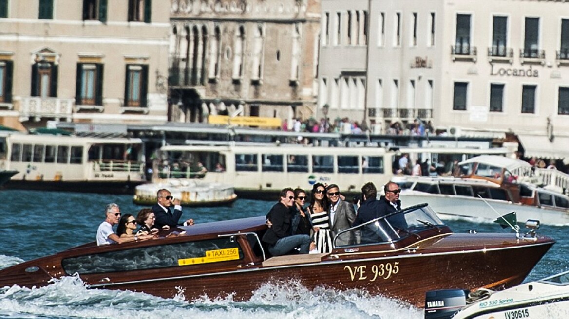 «Βουλιάζει» η Βενετία από celebrities για το γάμο Clooney - Alamuddin