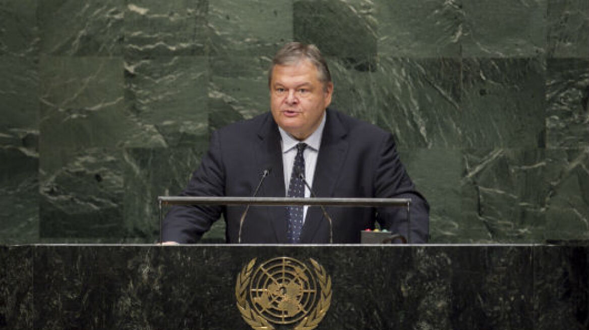 Βενιζέλος: Μέση Ανατολή, Ουκρανία, Σκοπιανό και Κυπριακό στο επίκεντρο της ομιλίας του στον ΟΗΕ