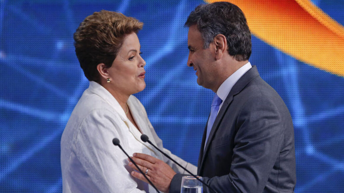 Βραζιλία: Μικρή η διαφορά Ρούσεφ- Νέβες λίγες ώρες πριν τον β' γύρο των προεδρικών εκλογών