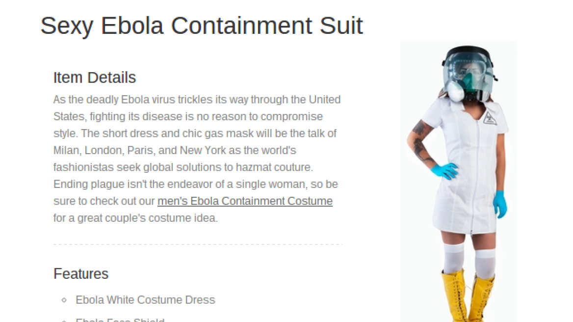 ΗΠΑ: «Πλουτίζουν» με στολή σέξι νοσοκόμας κατά του Έμπολα!