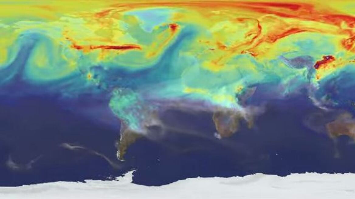 Βίντεο της NASA δείχνει πώς εξαπλώνεται η μόλυνση της ατμόσφαιρας