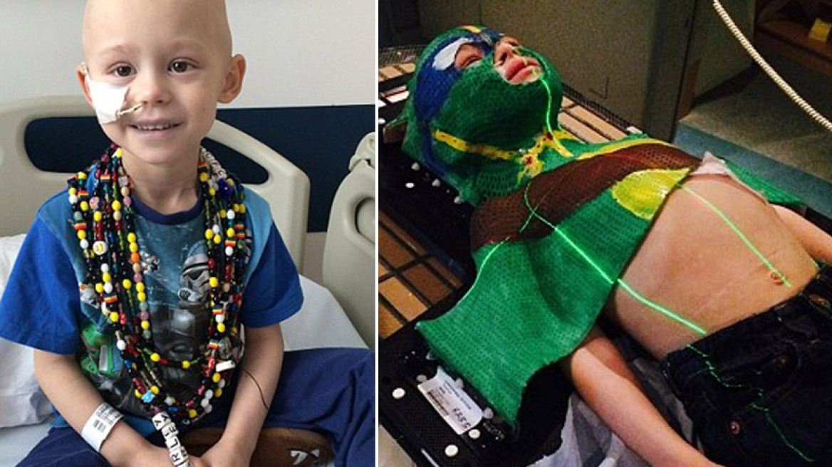 5χρονος μεταμφιέζεται σε σούπερ ήρωα για να νικήσει τον καρκίνο 
