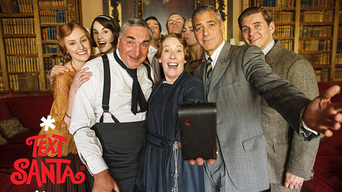 Δείτε τη selfie του Clooney με το cast του Downton Abbey