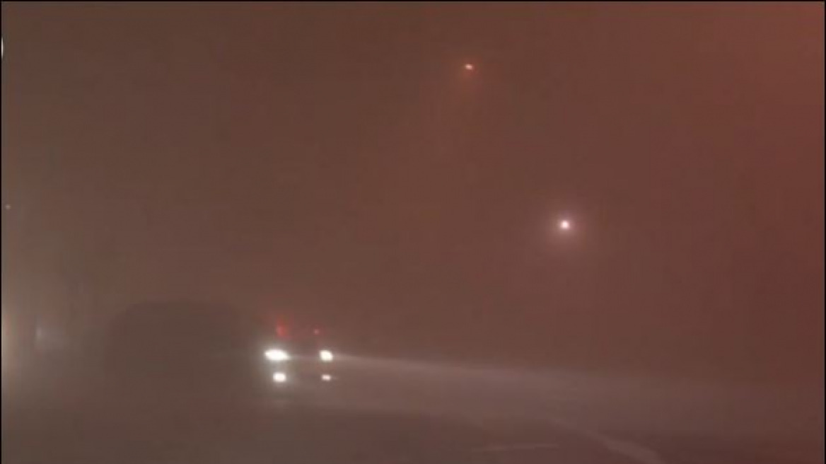 Πυκνή ομίχλη στην Εγνατία Οδό