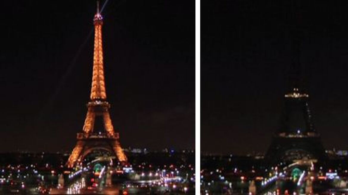 Βίντεο: Έσβησε λόγω πένθους για το Charlie Hebdo ο Πύργος του Άιφελ