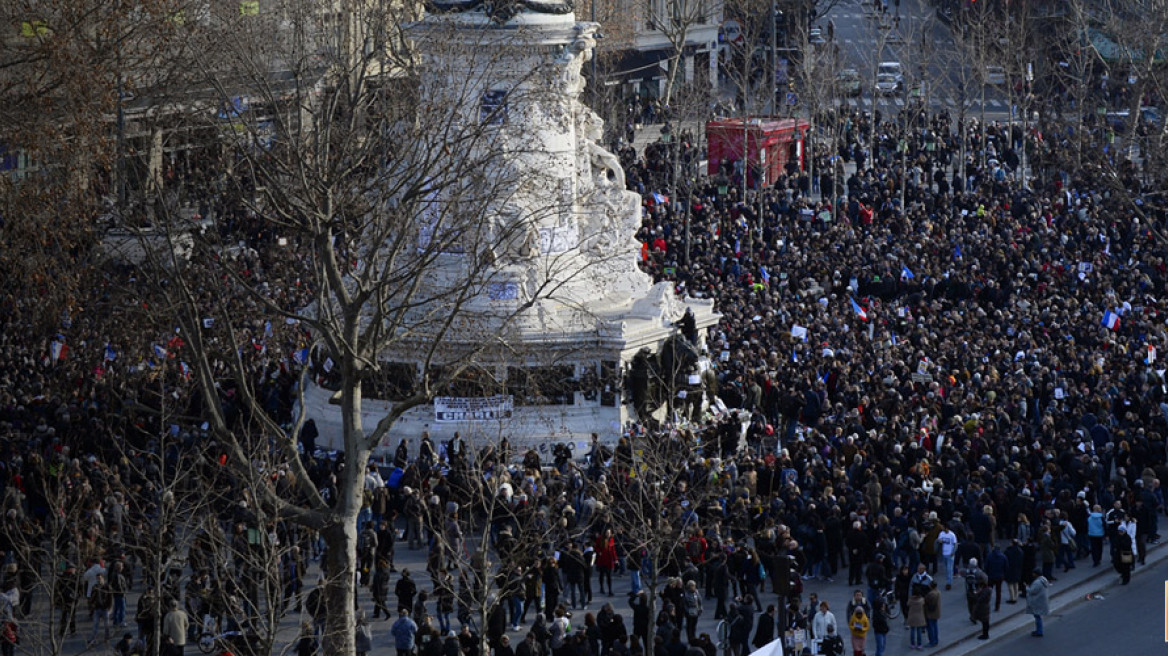 Πάνω από τρία εκατομμύρια Γάλλοι φώναξαν «Je suis Charlie»