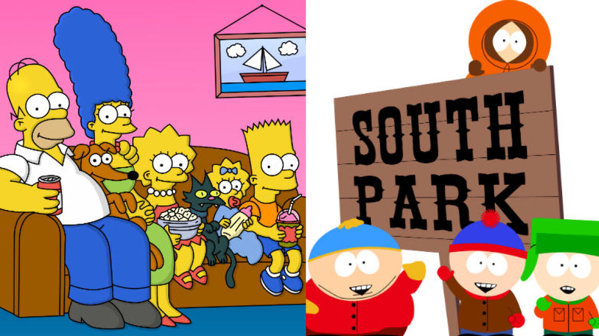 Το γράφημα των Simpsons και του Southpark