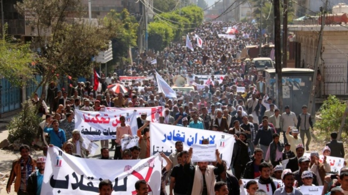 Υεμένη: Μαζικές διαδηλώσεις κατά των ανταρτών Χούτι