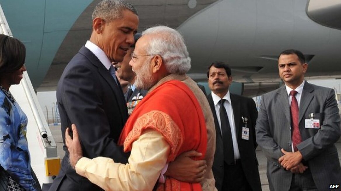 Στο Νέο Δελχί για τριήμερη επίσκεψη ο Ομπάμα