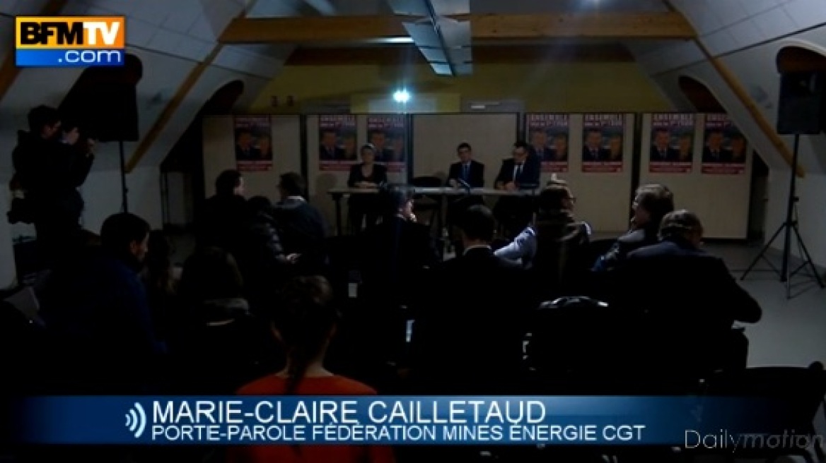 Βίντεο: Συνδικαλιστές έριξαν «μαύρο» σε ομιλία του Γάλλου πρωθυπουργού 