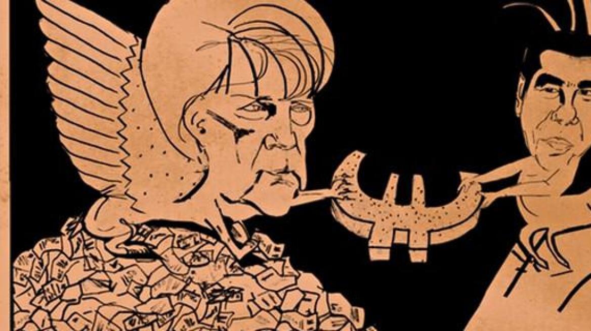 Guardian: Ο... Κένταυρος Τσίπρας, η... Σφίγγα Μέρκελ και η μάχη για το ευρώ