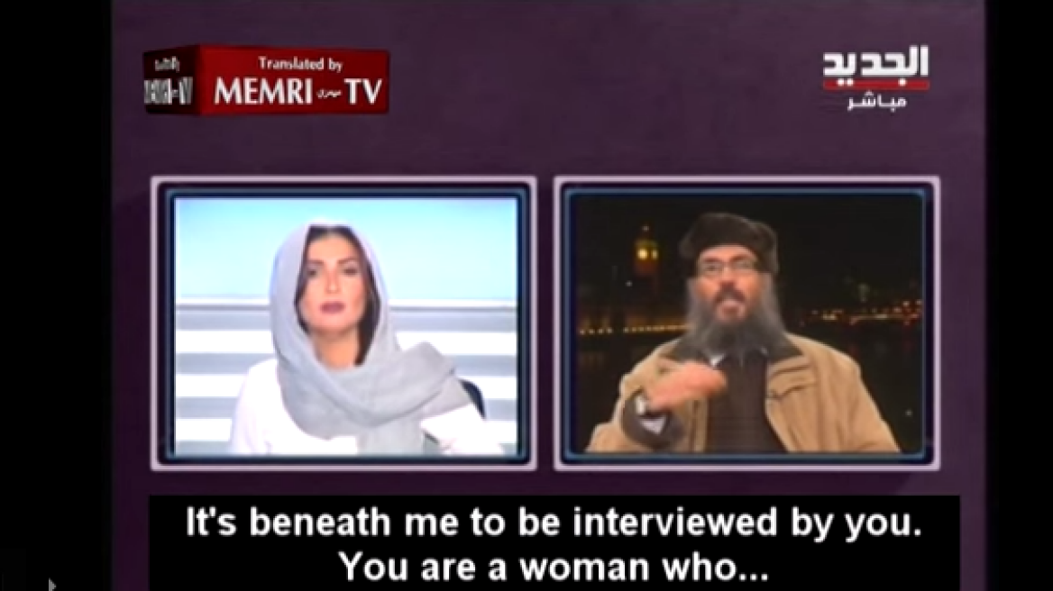 Τι έκανε Λιβανέζα παρουσιάστρια όταν ισλαμιστής της είπε: «Είσαι γυναίκα, σκάσε»