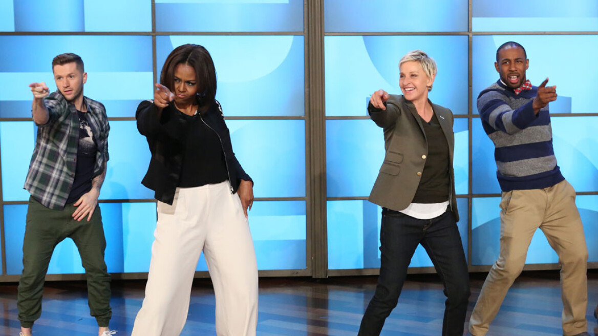 Βίντεο: Η Μισέλ Ομπάμα χορεύει στην εκπομπή της Έλεν ντε Τζενέρις!