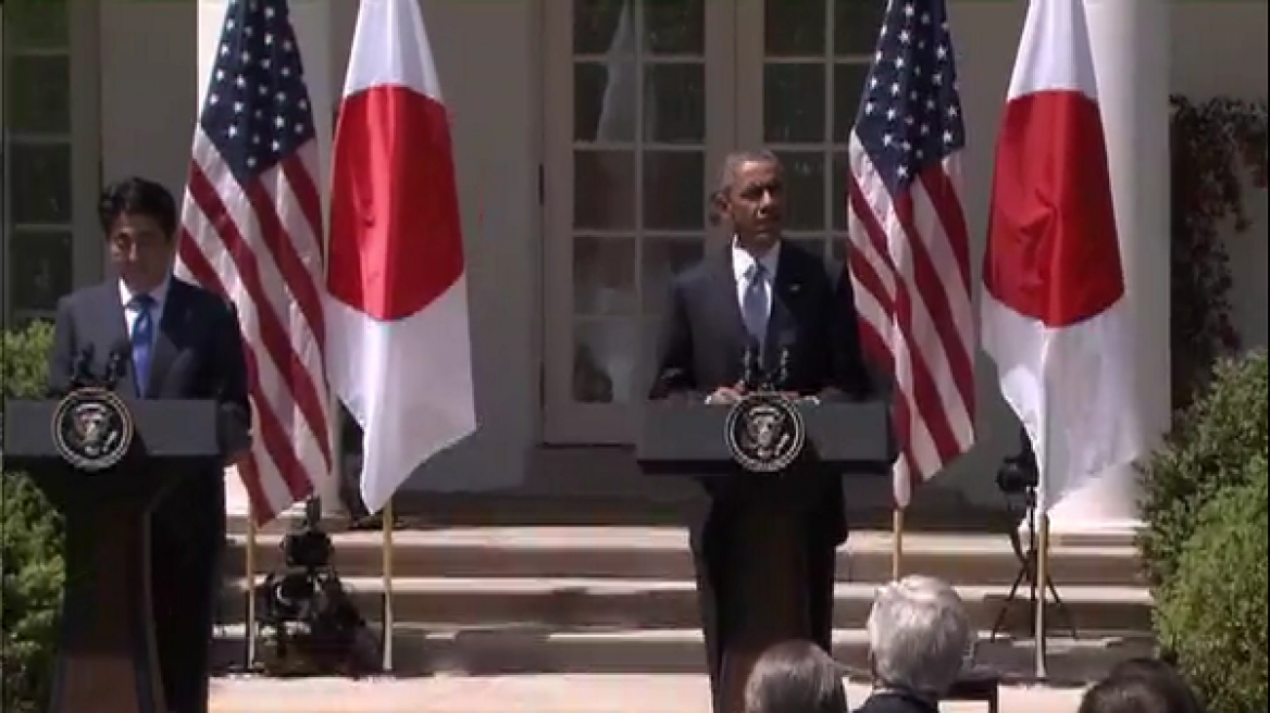Ομπάμα - Άμπε: Τα έθνη μας έχουν γίνει όχι μόνο σύμμαχοι, αλλά αληθινοί φίλοι