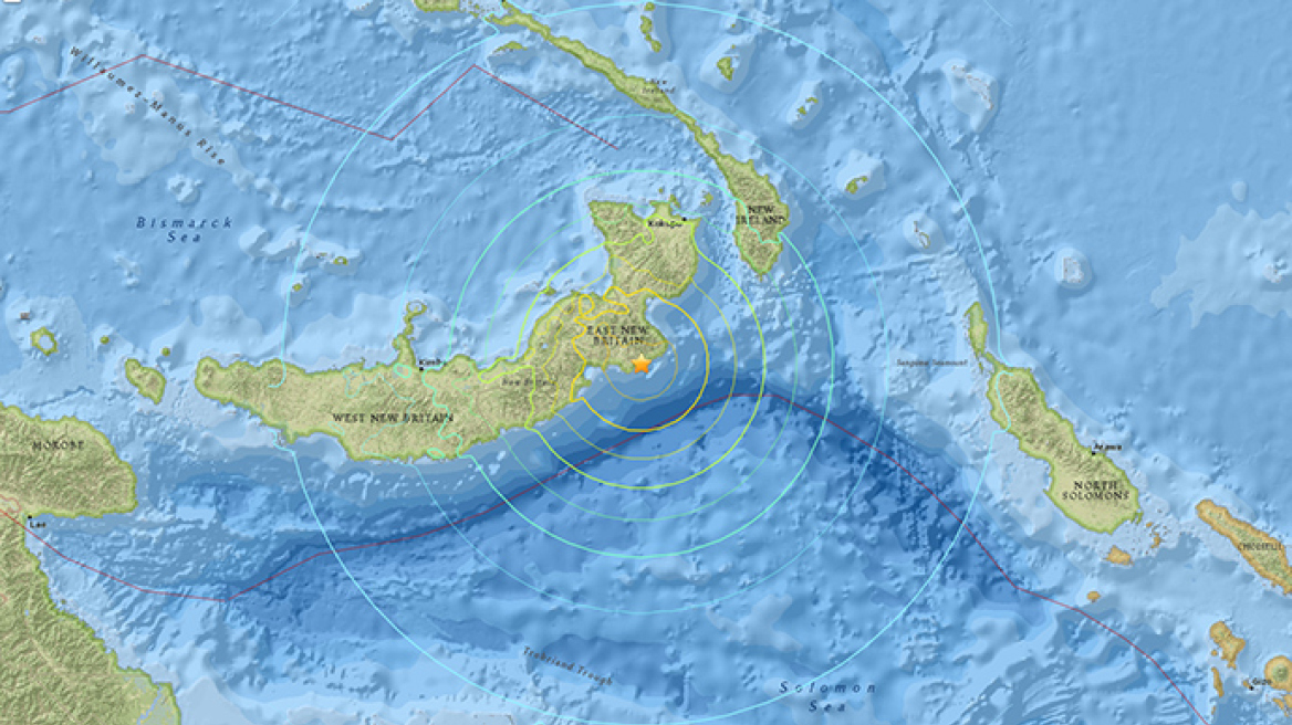 Παπούα Νέα Γουινέα: Ισχυρή σεισμική δόνηση 7,4 Ρίχτερ!