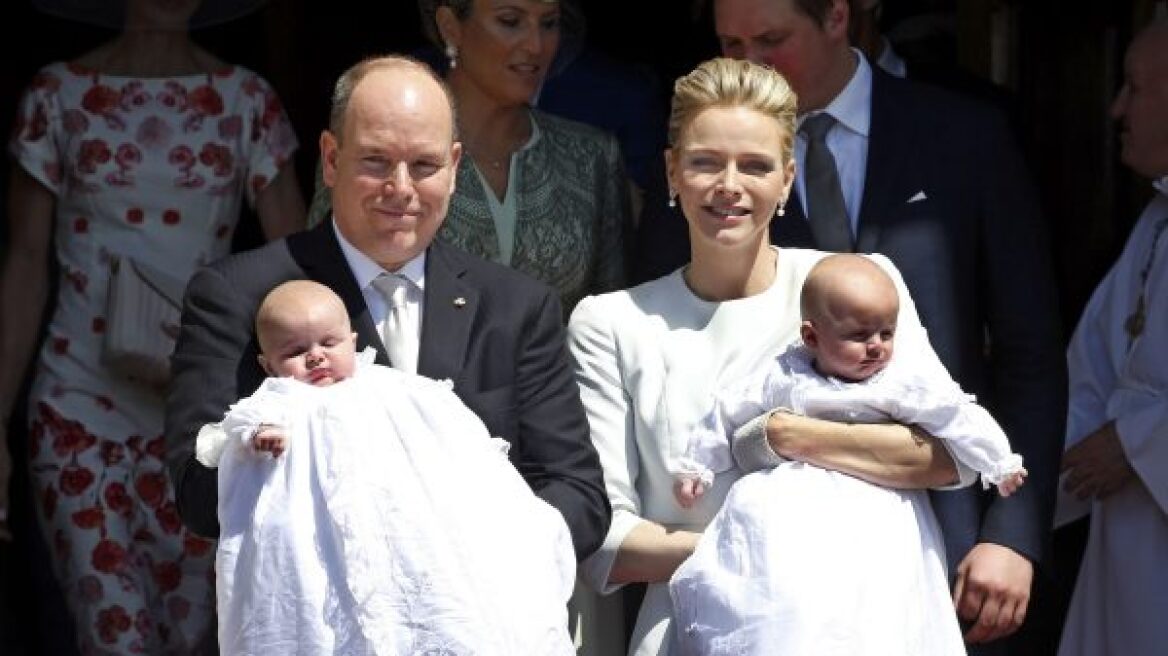 Μονακό: Ο πρίγκιπας Αλβέρτος βάπτισε τα δίδυμα παιδιά του