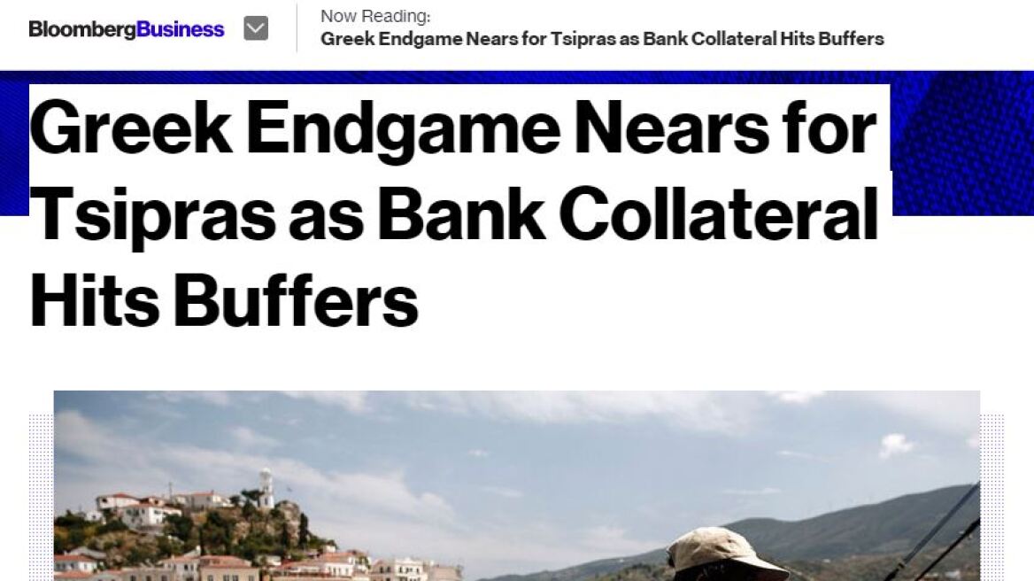 Bloomberg: Πλησιάζει το τέλος του παιχνιδιού για τον Τσίπρα - Τρεις εβδομάδες ζωής για τις τράπεζες