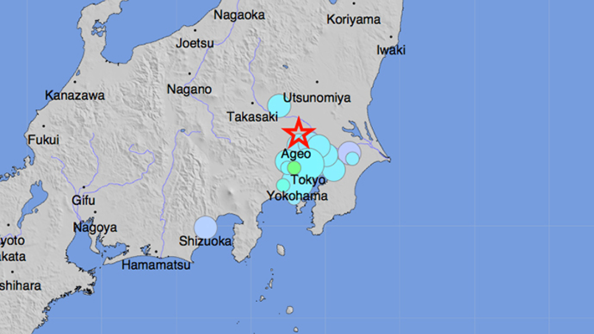 Σεισμός 5,6 Ρίχτερ στο Τόκιο