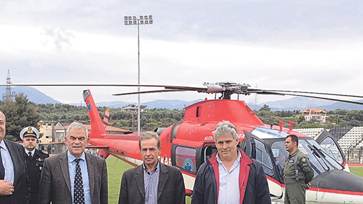 Τόσκας: 302 ευρώ κόστισε η αλέ-ρετούρ πτήση με το ελικόπτερο του ΕΚΑΒ στο Αίγιο!