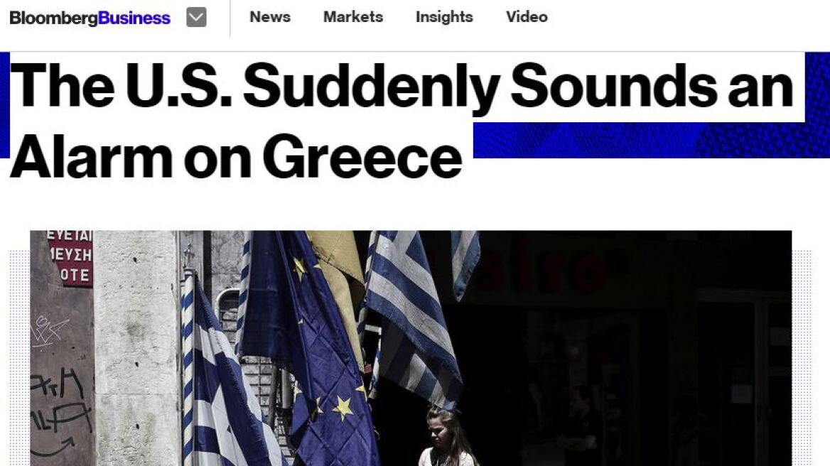 Bloomberg: Οι ΗΠΑ ξαφνικά σε συναγερμό για την Ελλάδα