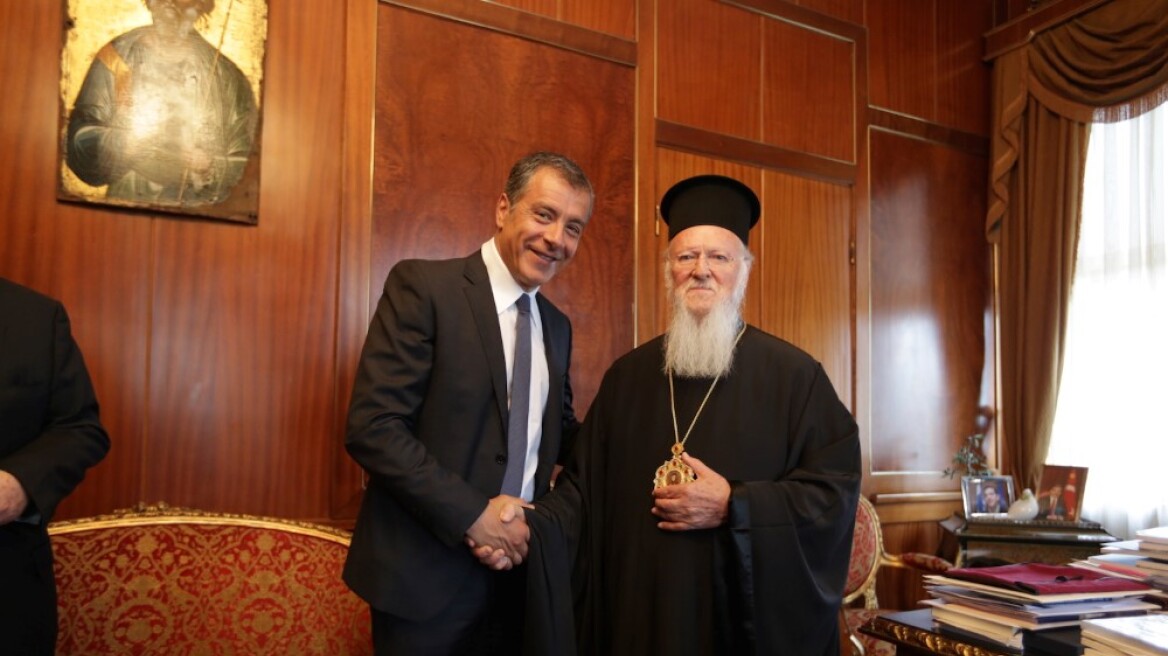 Φωτογραφίες: Η συνάντηση του Σταύρου Θεοδωράκη με τον Οικουμενικό Πατριάρχη Βαρθολομαίο 