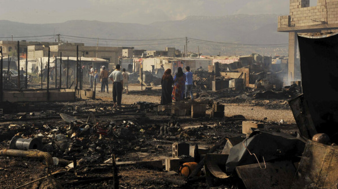 Λίβανος: Τουλάχιστον 4 νεκροί από φωτιά σε προσφυγικό καταυλισμό
