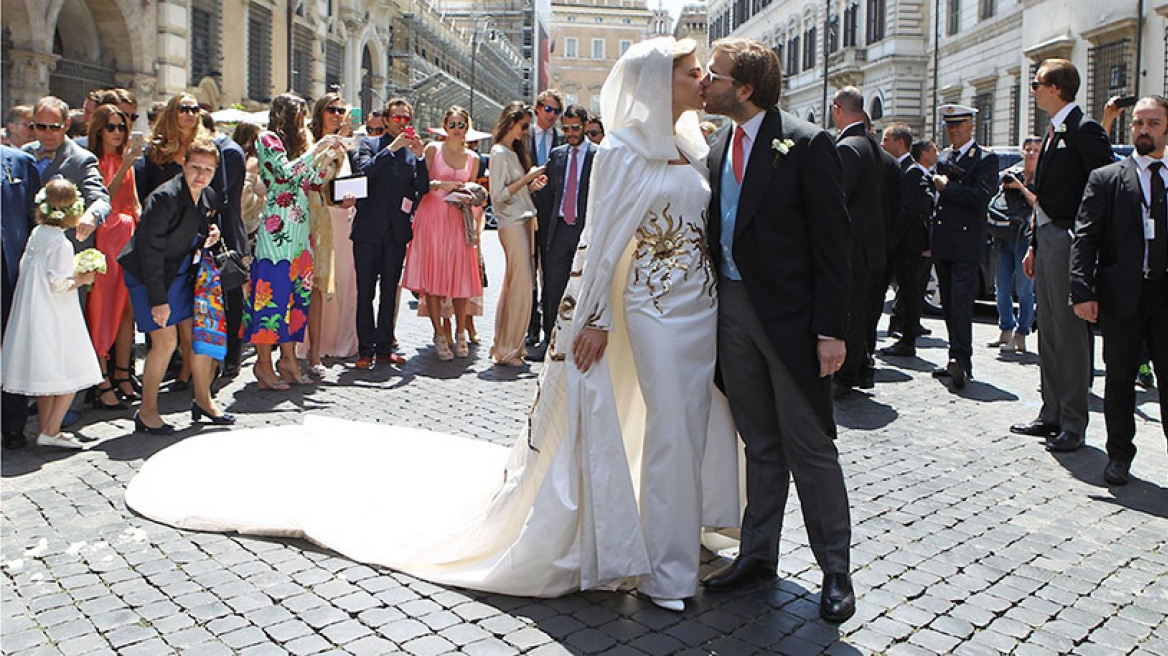 Έγινε στη Ρώμη ο γάμος της χρονιάς - Ο δισεκατομμυριούχος Τζόζεφ Γκετί παντρεύτηκε την Λιβανοαιγύπτια σύντροφό του