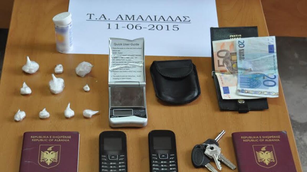 Αλβανός διακινητής κοκαΐνης συνελήφθη στην Αμαλιάδα