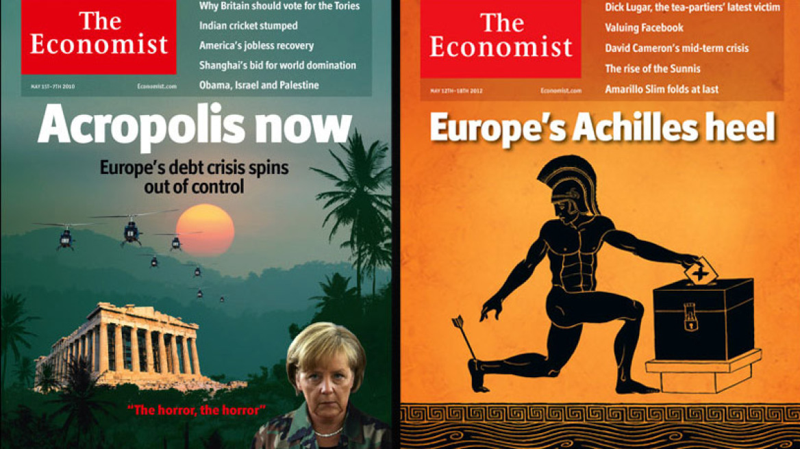Ελλάδα, η «τραγική πρωταγωνίστρια» των εξώφυλλων του Economist