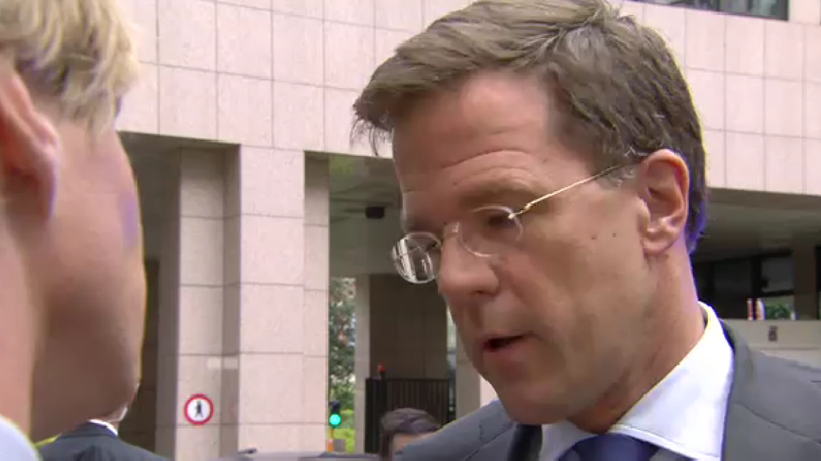 «Το Grexit θα αποφασιστεί στην Αθήνα, όχι στις Βρυξέλλες», προειδοποιεί ο Ολλανδός πρωθυπουργός