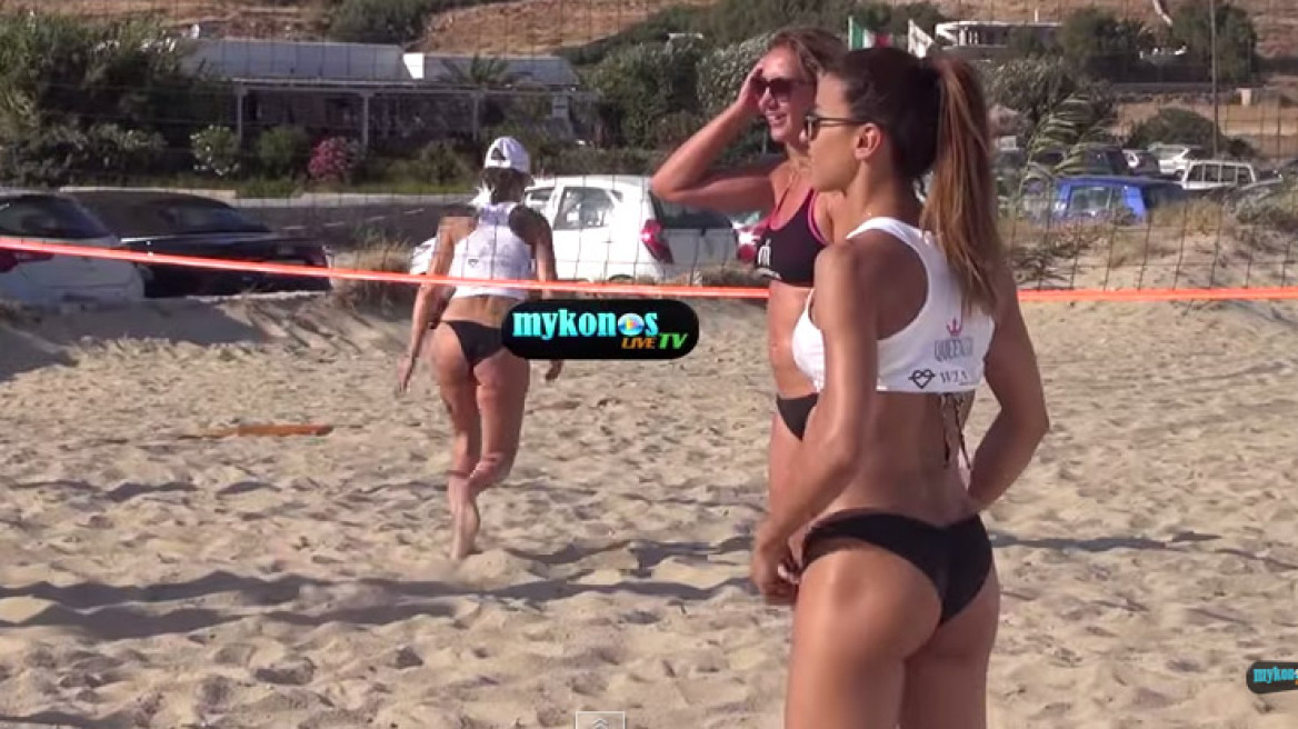 Η Ειρήνη Παπαδοπούλου ιδρώνει στην παραλία παίζοντας Beach Volley 