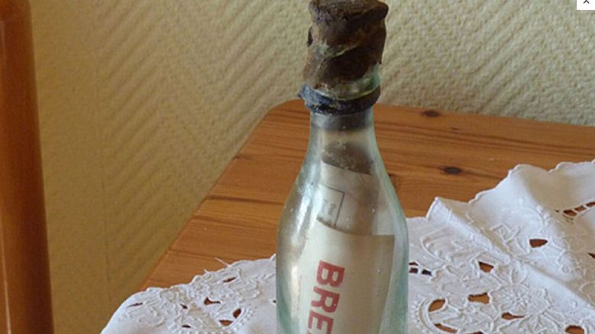 Bρέθηκε το παλαιότερο μήνυμα σε μπουκάλι στον κόσμο ηλικίας 108 ετών