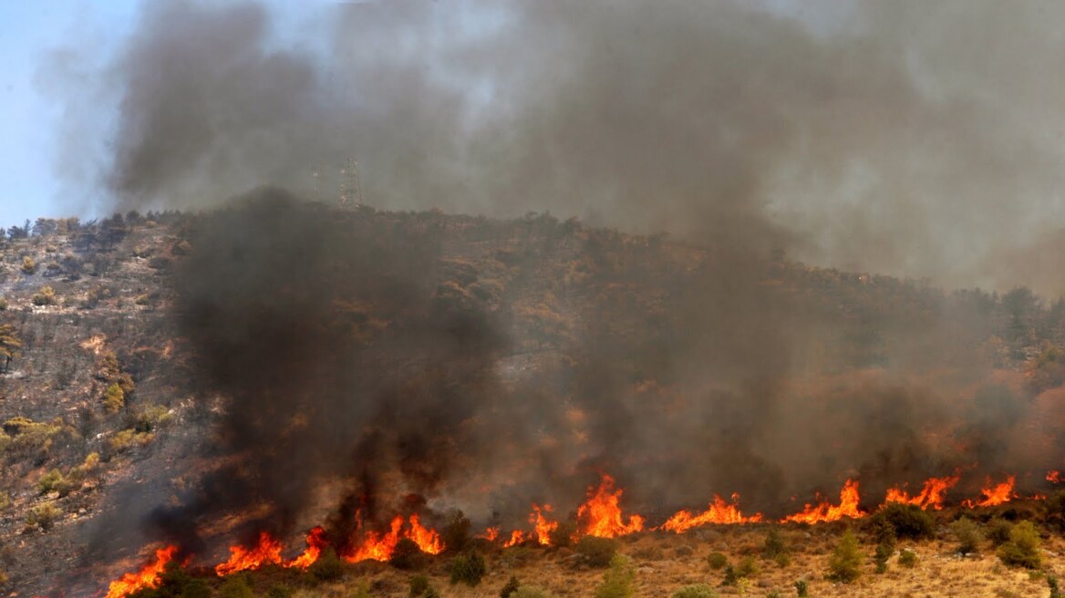 Ηράκλειο: Σε ύφεση η πυρκαγιά στο Καλό Χωριό Πεδιάδας