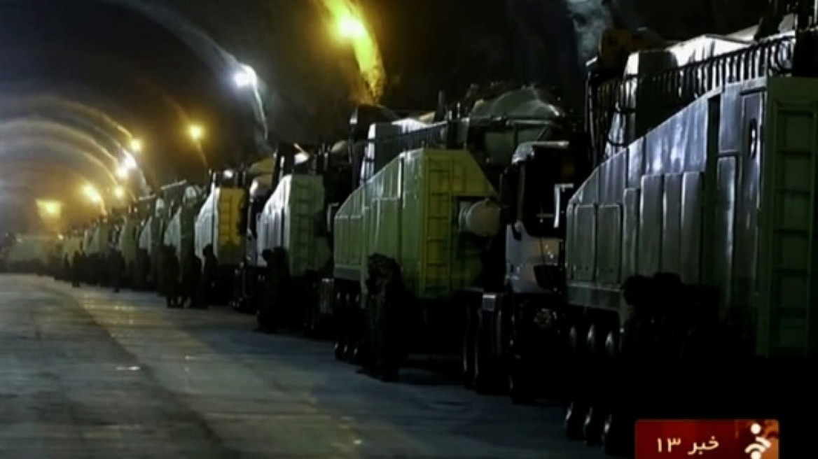 Βίντεο: Το Ιράν επιδεικνύει το υπόγειο πυραυλικό οπλοστάσιο που διαθέτει