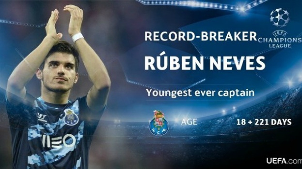 Ρούμπεν Νέβες: Ο νεότερος αρχηγός στην ιστορία του Champions League