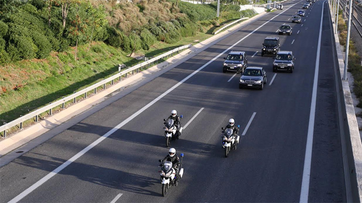 Δείτε την αυτοκινητοπομπή Τσίπρα-Ολάντ στην Αθήνα